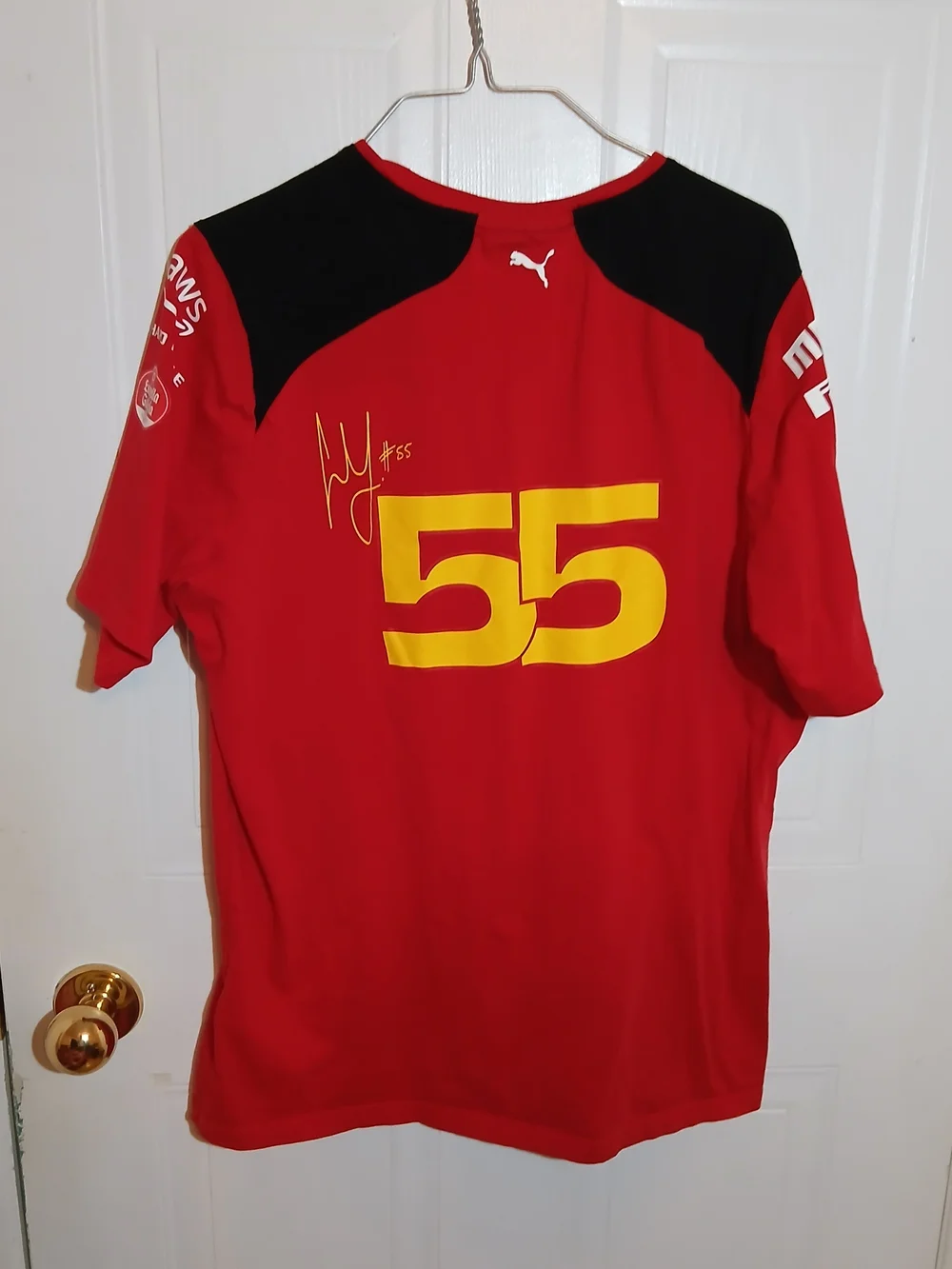 Puma Red and Black Ferrari Team Short Sleeve Shirt - Picture 9 of 10